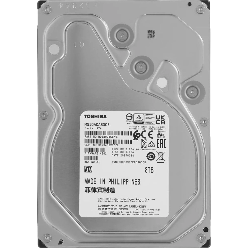 Жесткий диск Toshiba SATA-III 8TB MG10ADA800E