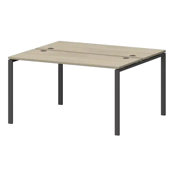 Бенч двойной на металлокаркасе СМС2-П-10К.120.Пр25  1000x1236x750 Смарт
