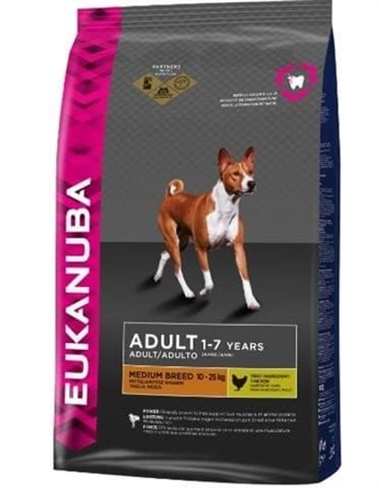 *EUK Dog для взрослых собак средних пород 3 кг(Уценка) *EUK Dog для взрослых собак средних пород 3 кг(Уценка)
