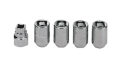 Набор секретных гаек на колесные диски 7/16''RH 5пр. Forsage F-643105