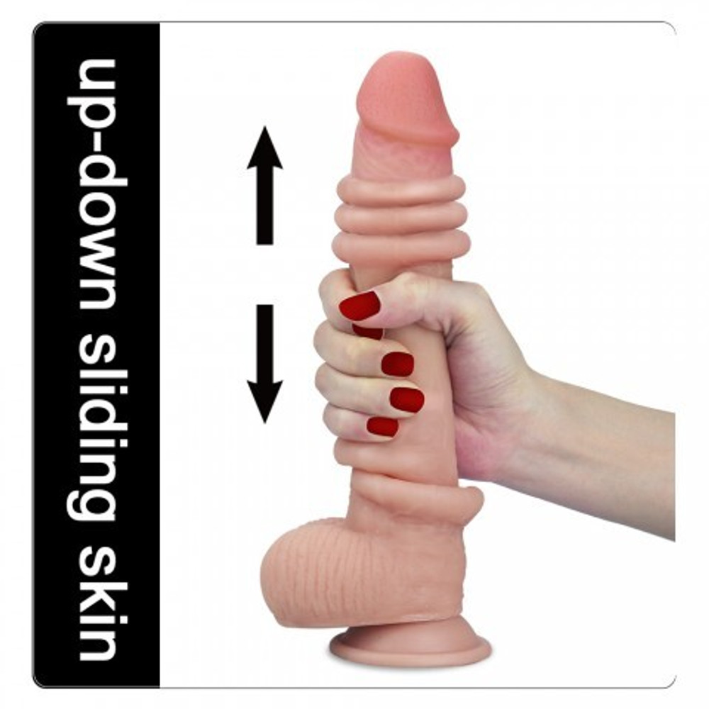 Реалистичный фаллоимитатор Lovetoy (23×4 см) с двойной плотностью
