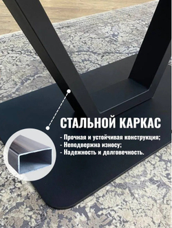 Кухонный стол-бабочка NGVK Серое стекло