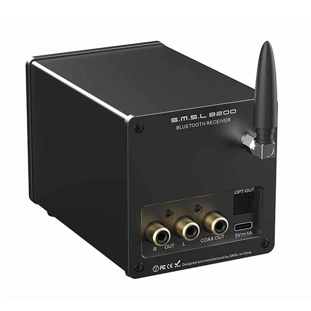 SMSL B200 (черный) стационарный Bluetooth-ресивер и USB-ЦАП