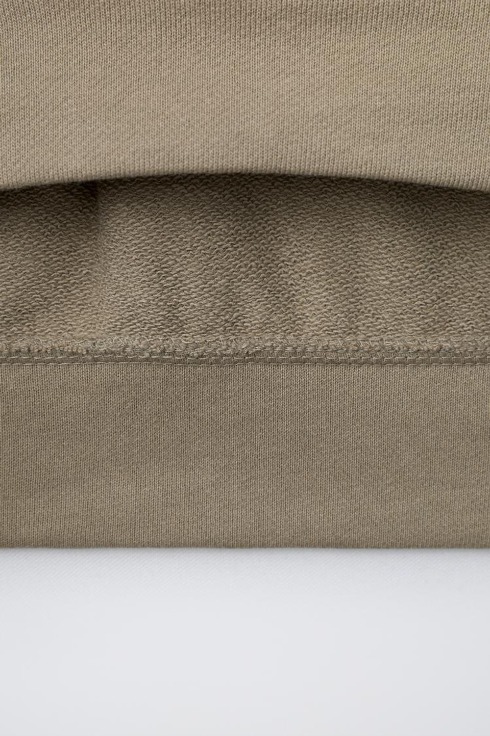 ZARA ТОЛСТОВКА С НАШИВКОЙ, ПЕСОЧНЫЙ