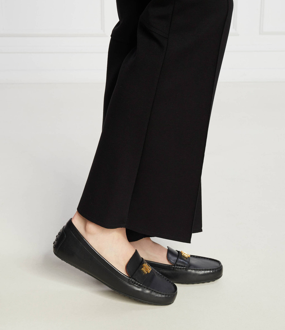 Кожаные мокасины LAUREN RALPH LAUREN - черный(802925635)