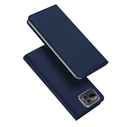 Чехол книжка из PU кожи синего цвета от Dux Ducis для смартфона ASUS Zenfone 12 Ultra, серия Skin Pro Series Case