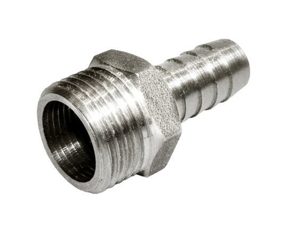 Штуцер 1/2" НР * 12 мм FTM (никель)