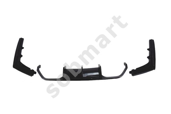 Диффузор заднего бампера глянцево - черный V.1 для BMW M3/M4 F80/F82 2013-2019