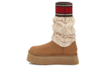 UGG Classic Sweater Letter Boot Chestnut Women"s