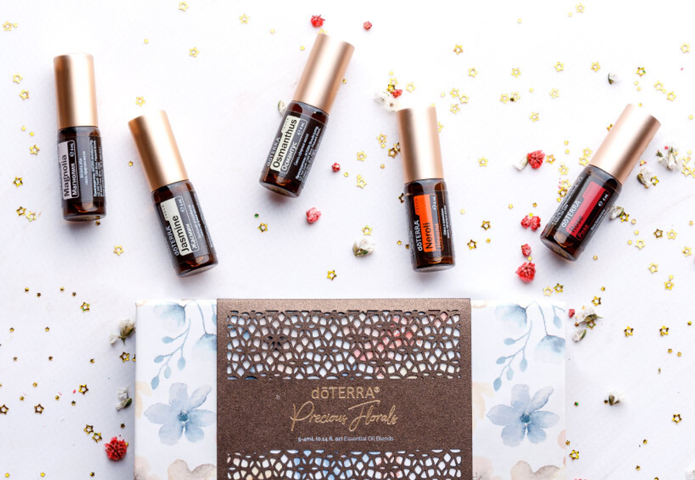 Коллекция ароматов «Драгоценные цветы» Precious Florals doTERRA, 5x4 мл