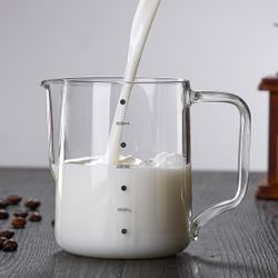 Питчер молочник 400 мл Coffee Art d 8 см h10 см стекло с мерн. риск. P.L.- Barbossa