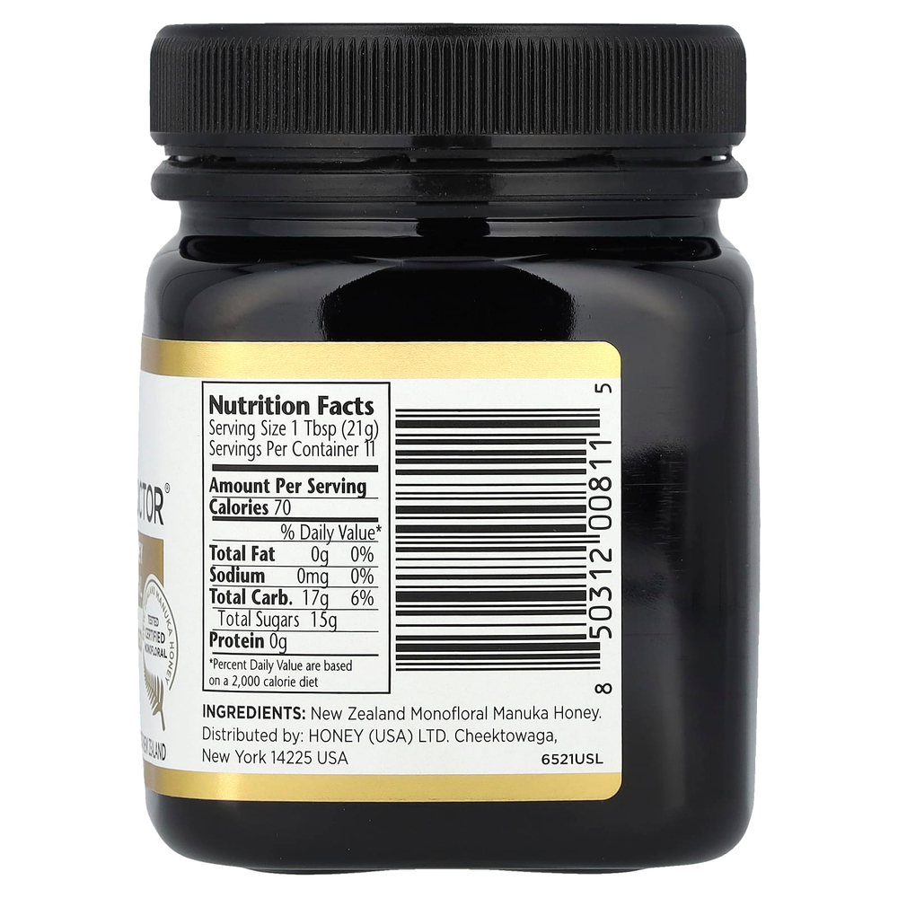 Manuka Doctor, монофлорный мед манука, MGO 525+, 250 г (8,75 унции)