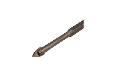 Сверло по стеклу и керамике 8 мм, 2 грани шестигранный хвостовик KRANZ KR-91-0643