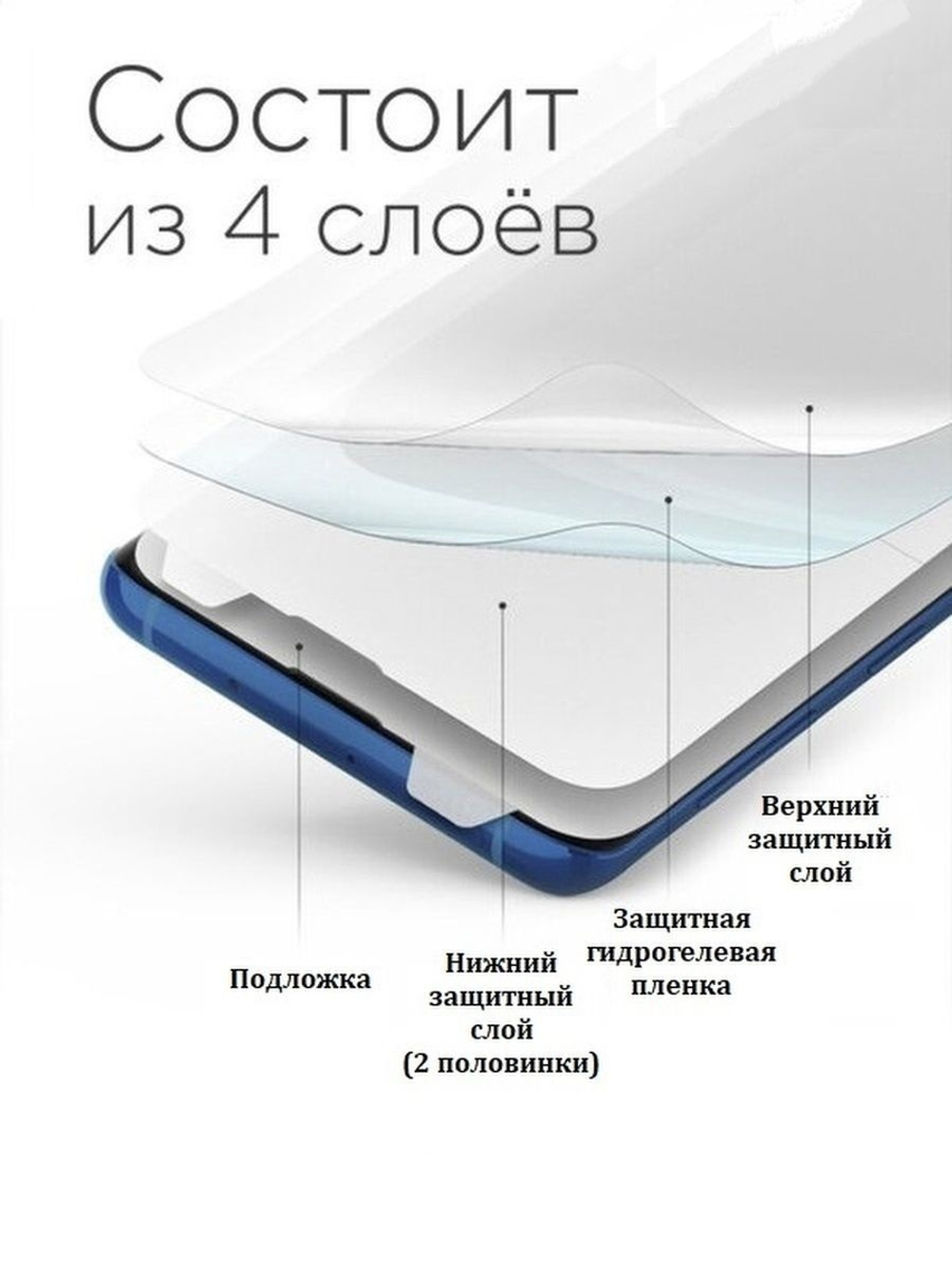 Защитная пленка для Prestigio S Max гидрогелиевая самовосстанавливающаяся бронепленка
