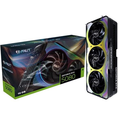 Видеокарта Palit GeForce RTX 5080 GameRock 16GB (NE75080019T2-GB2030G)