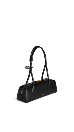 ALAÏA СУМКА LE TECKEL ИЗ ТЕЛЯЧЬЕЙ КОЖИ, ЧЕРНЫЙ