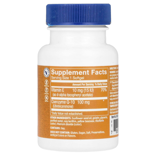The Vitamin Shoppe, CoQ-10, 100 мг, 30 мягких таблеток