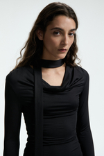 Топ с вырезом-качели и деталью в виде шали - H&M
