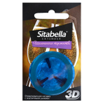 Насадка-презерватив "Sitabella Extender Шампанское торжество" (Цвет: синий)