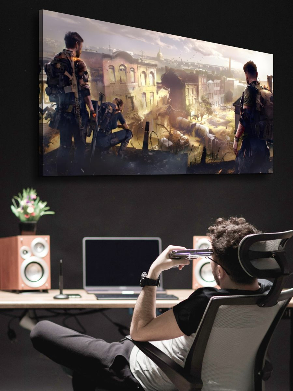 Картина Division 2 what here на стену 40х80 1 шт