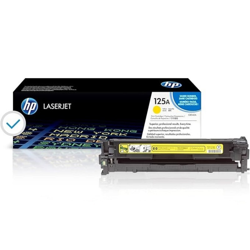 Картридж HP 125A (CB542A) для Color LaserJet CM1312/CP1210/CP1215/CP1217/CP1515 желтый (1.4K)
