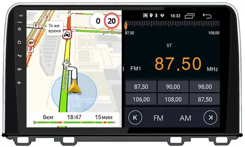 Магнитола для Honda CR-V 2017+ - Parafar PF008T1FHD на Android 13, CarPlay, 4G SIM-слот