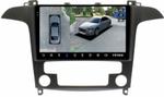 Магнитола для Ford S-Max, Galaxy 2 2006-2015 (климат) - Teyes CC3-2K-360 на Android 10, Быстрая, 2K QLED, CarPlay, 4G SIM-слот, 4 камеры в комплекте