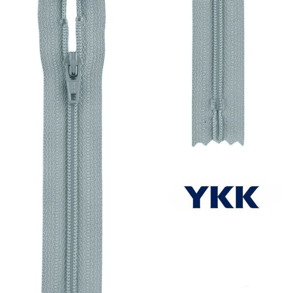 Молния спираль (витая) YKK Т3 (3 мм) 1 зам., н/раз., 20 см, цв. 232 бл.голубой, уп.10 шт, 25060