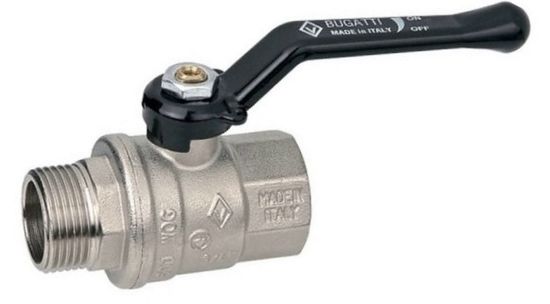 Кран шаровый BUGATTI 1 1/4" ВР-НР с ручкой