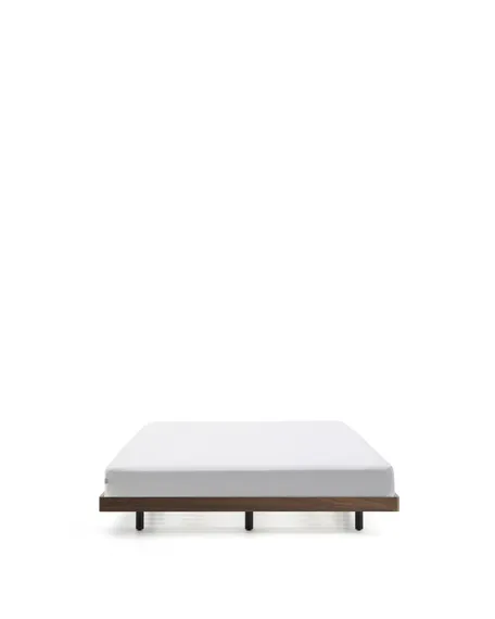 Основание кровати Norlen 180x200 см, темный орех