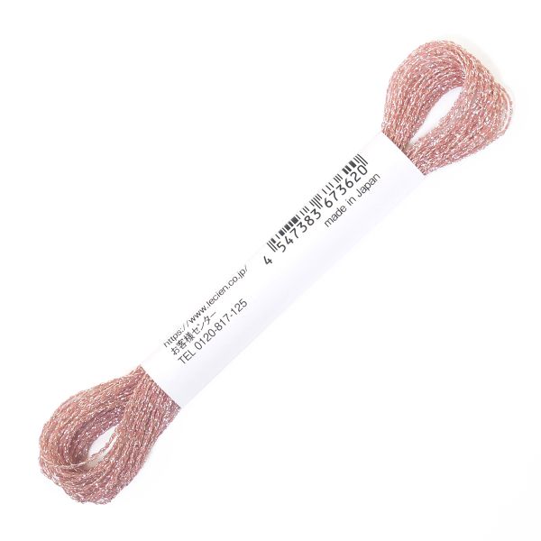Мулине Lecien Cosmo Sparkle металлизированное, цв. розовый, 1 мот. х 10 метров, в 1 сложение