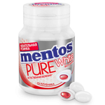 Жевательная резинка Mentos Pure White клубника, 54 г