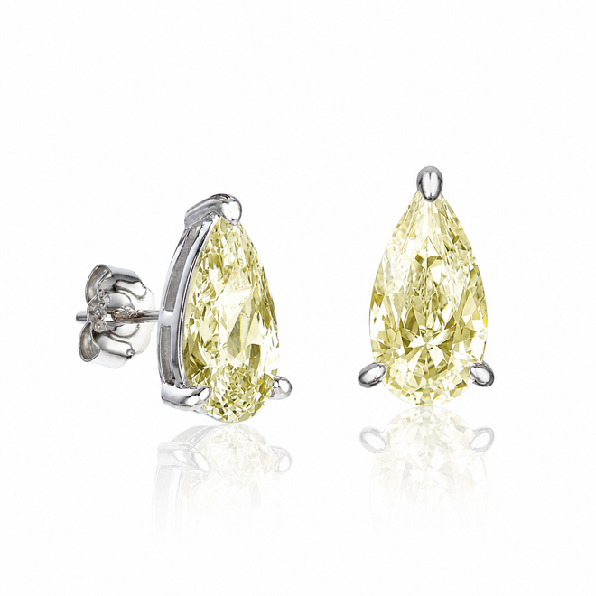 Серьги пусеты Larme Light Yellow