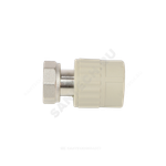 Муфта PP-R комбинированная серая Дн 20х3/4" с накидной гайкой VALFEX 10139120Г