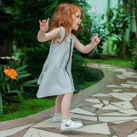 Платье-майка "Молочный меланж"