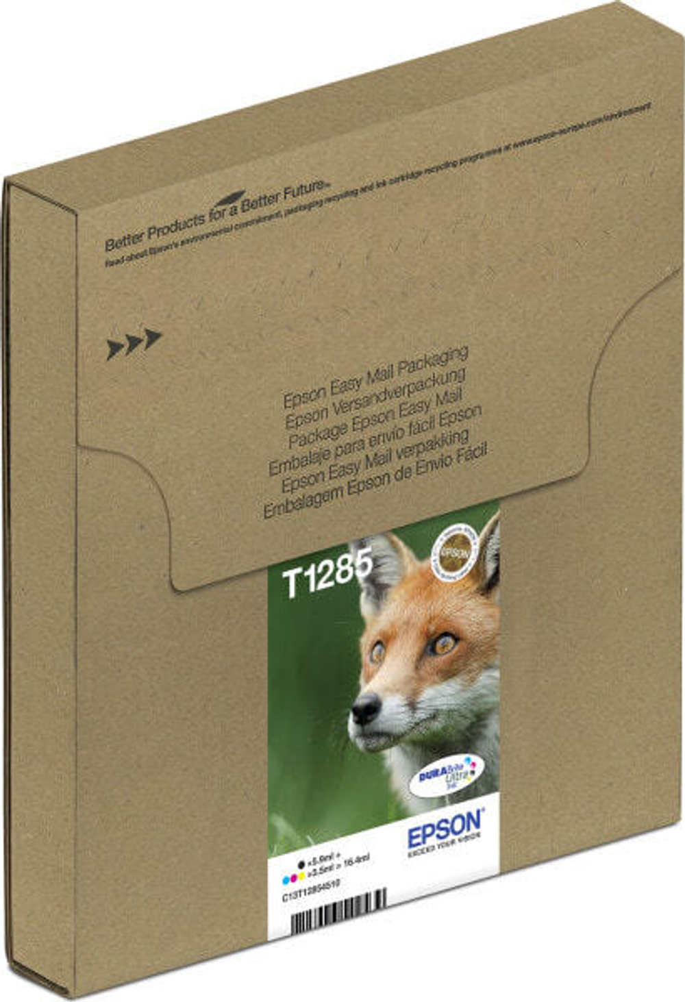 Epson Fox T128 Подлинный Черный, Голубой, Пурпурный, Желтый 1 шт C13T12854511