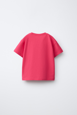 ZARA ФУТБОЛКА С НАДПИСЬЮ, КРАСНЫЙ