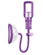 Фиолетовая клиторальная помпа Pleasure Pump (Цвет: фиолетовый)