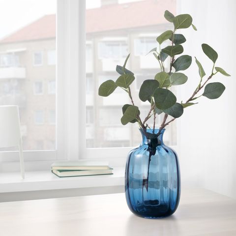 Ваза IKEA TONSATTA (ТОНСЭТТА), Синий, 21 см