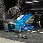 Домкрат гидравлический подкатной, быстр.подъем, 3,5т LOW PROFILE QUICK LIFT, 100-565 мм, проф Stels