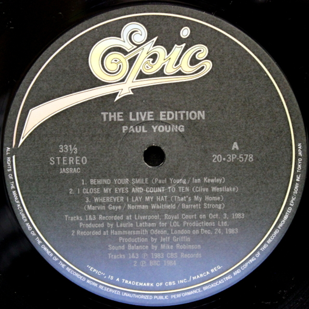 Paul Young / The Live Edition (LP)