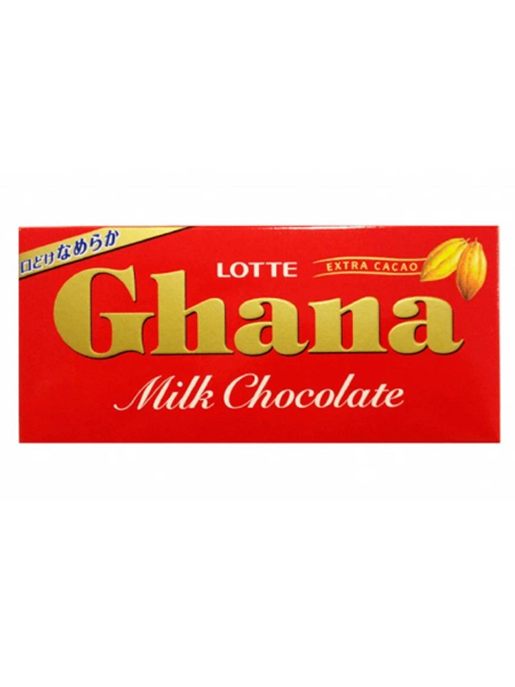 Шоколад Ghana Mild Chocolate молочный, Lotte, 70г