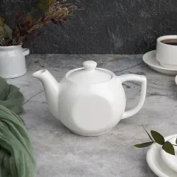 Чайник 400 мл d 7 см h10,2 см белый фарфор P.L. Proff Cuisine [1]