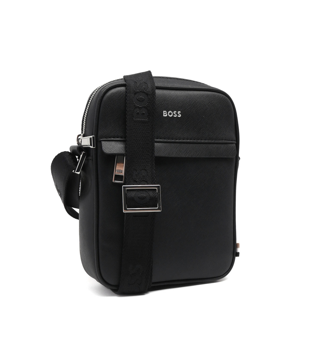 Кожаная сумка кросс-боди Zair_NS BOSS BLACK - черный(50483566)