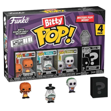 Фигурка Funko Bitty POP! Disney TNBC S2 Pumpkin Jack+Mayor+Barrel+Mystery