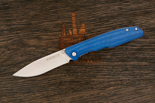 Складной нож Magnum 01SC714 Deep Blue Canvas, клинок 89мм, сталь 440A, рукоять микарта