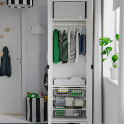IKEA STUK  (ИКЕА СТУК)  -  Сумка для хранения - белый/черный 34x51x28 см