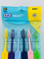 Набор Зубных щеток TePe Select Soft, в наборе 6 штук (Швеция)