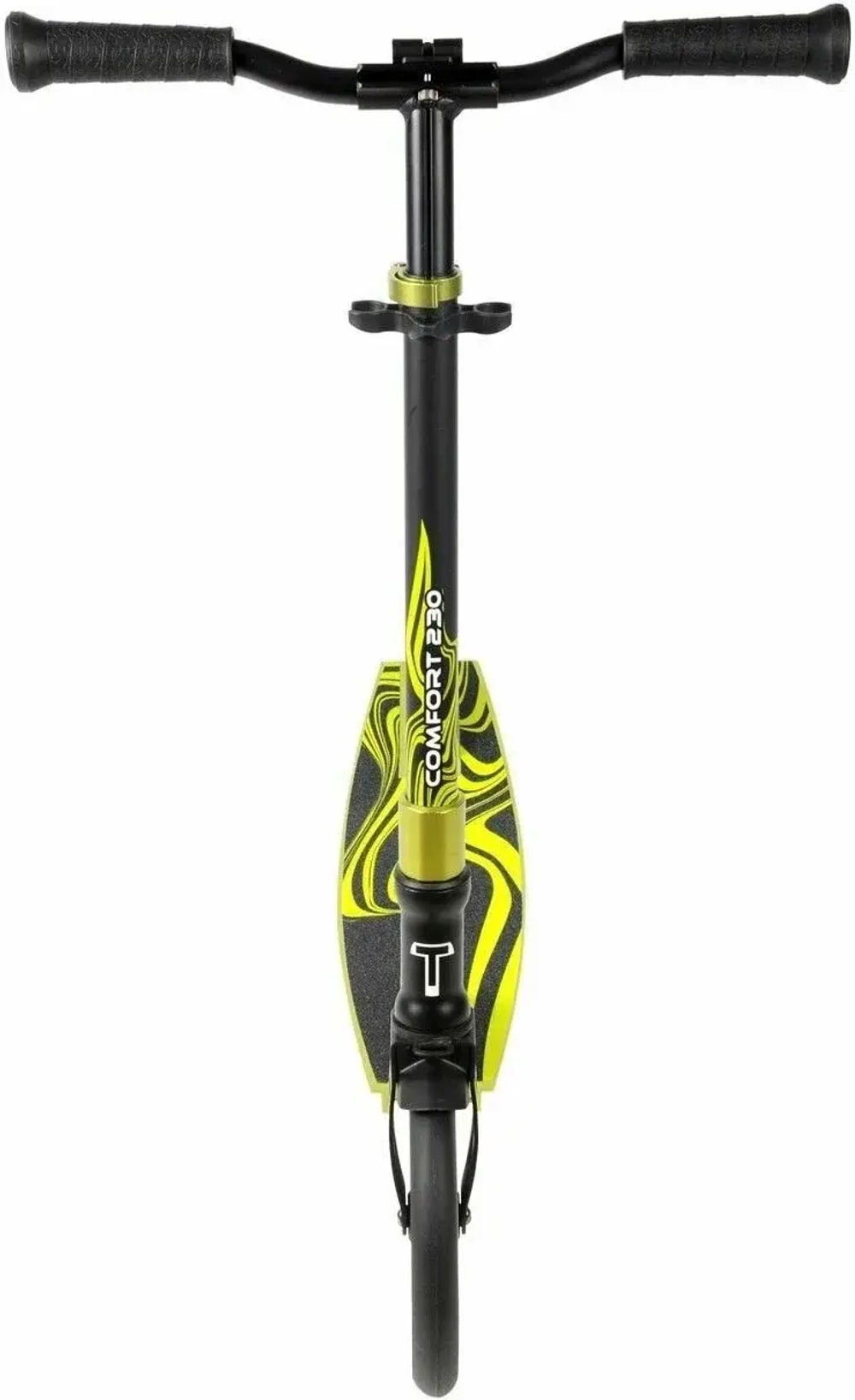 Самокат Tech Team Comfort 230R black/green 1/2 чёрный/зелёный
