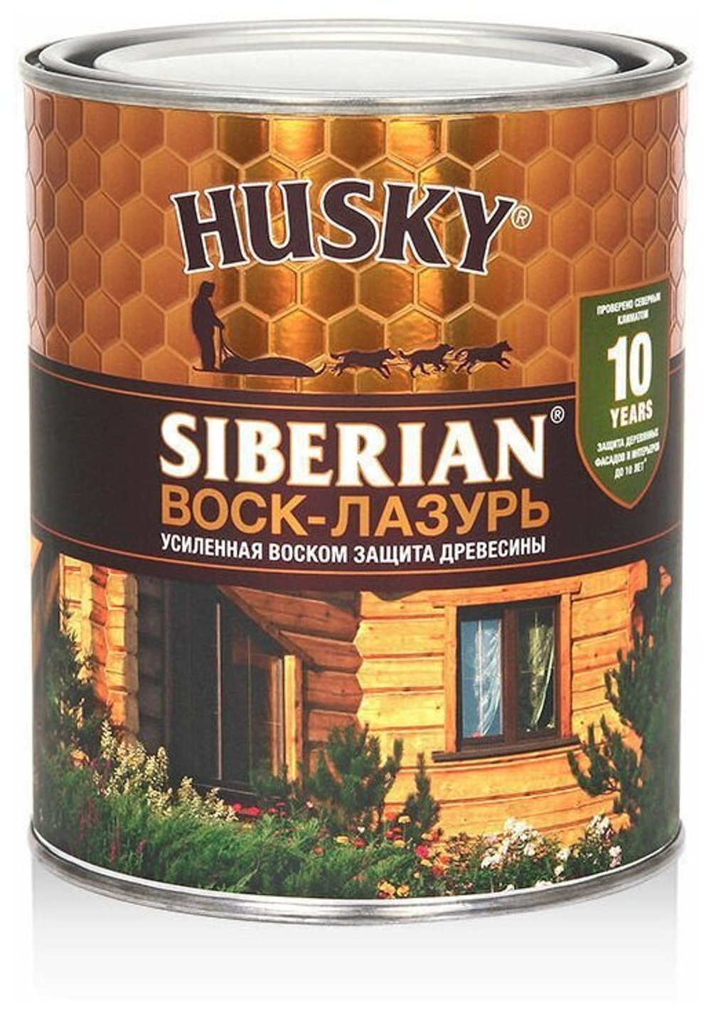 ВОСК-ЛАЗУРЬ Д/ДРЕВЕСИНЫ HUSKY SIBERIAN КРАСНОЕ ДЕРЕВО 0,9Л